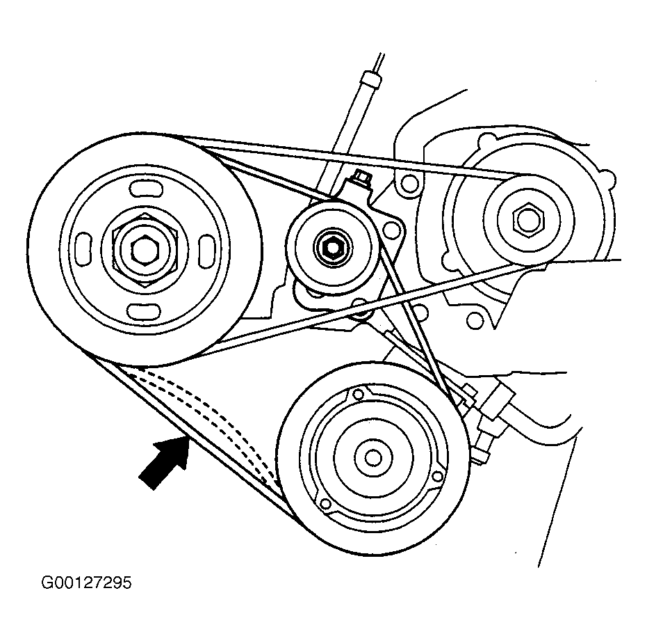 1999 Acura 3.5RL Serpentine Belt Routing and Timing Belt Diagrams.gif