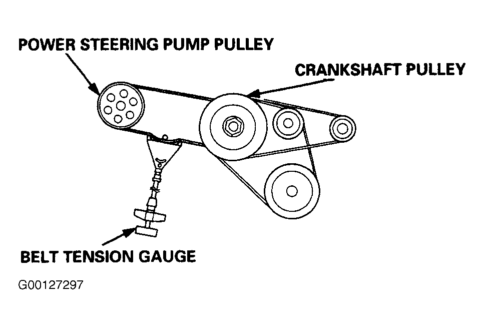 2004 Acura 3.5RL Serpentine Belt Routing and Timing Belt Diagrams.gif